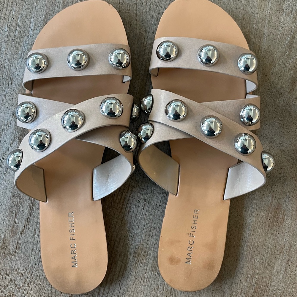 Marc Fisher Bryte Flat Sandals